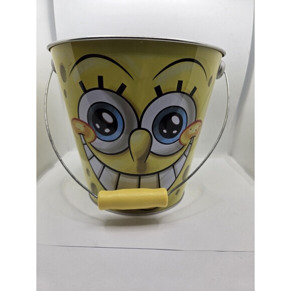 SpongeBob waste basket garbage can Bucket 7" x 7.25" - Picture 3 of 10